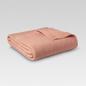 Sweater Knit Blanket Coral (King) - Threshold™