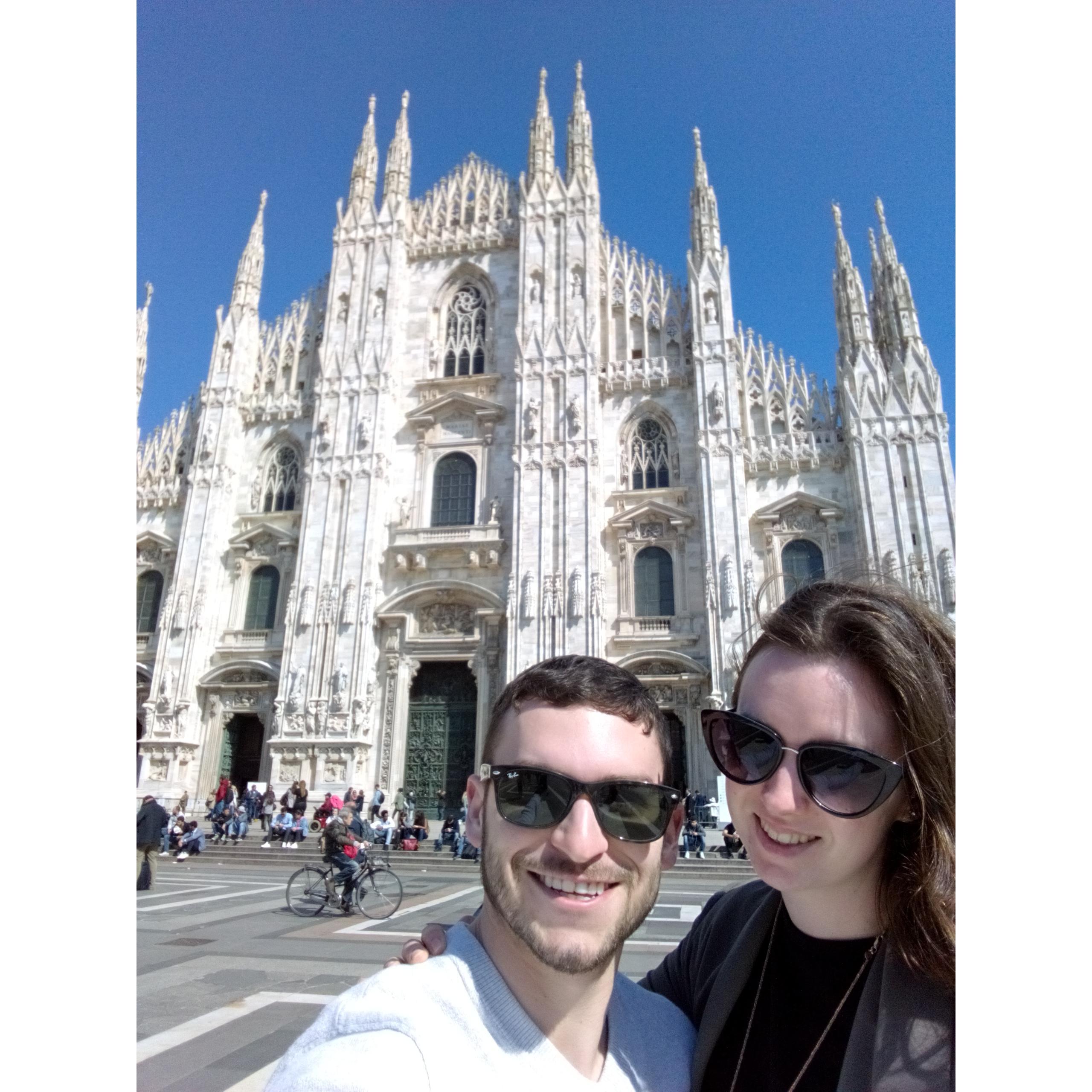 At the "Duomo" in Milan. 2018