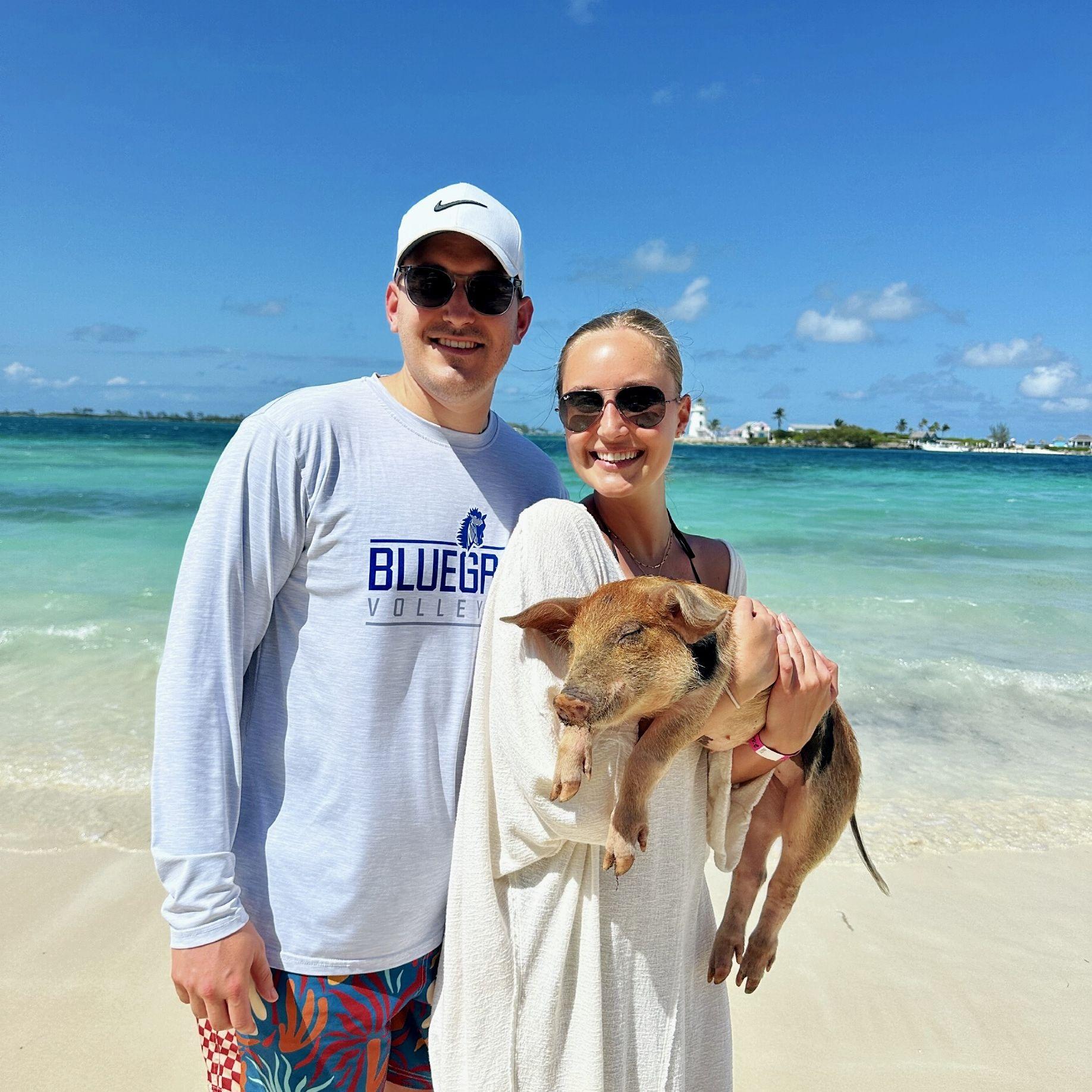 Swimming with the Pigs in Nassau, Bahamas (April 2025)