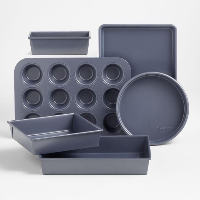 Crate & Barrel Slate Blue Bakeware Set