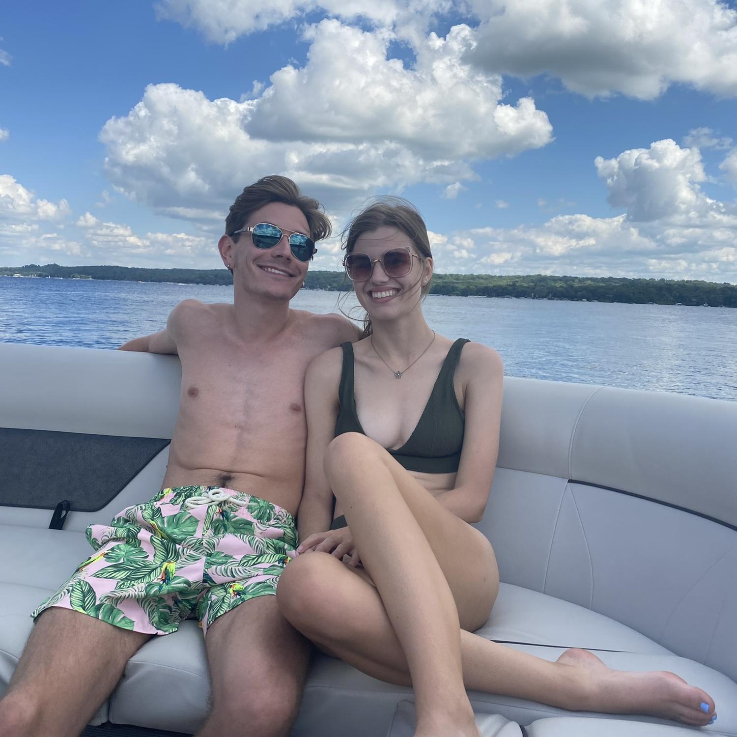 This phot was shot on Lake Geneva in WI! We travel here to visit Josh's grandparents every summer.