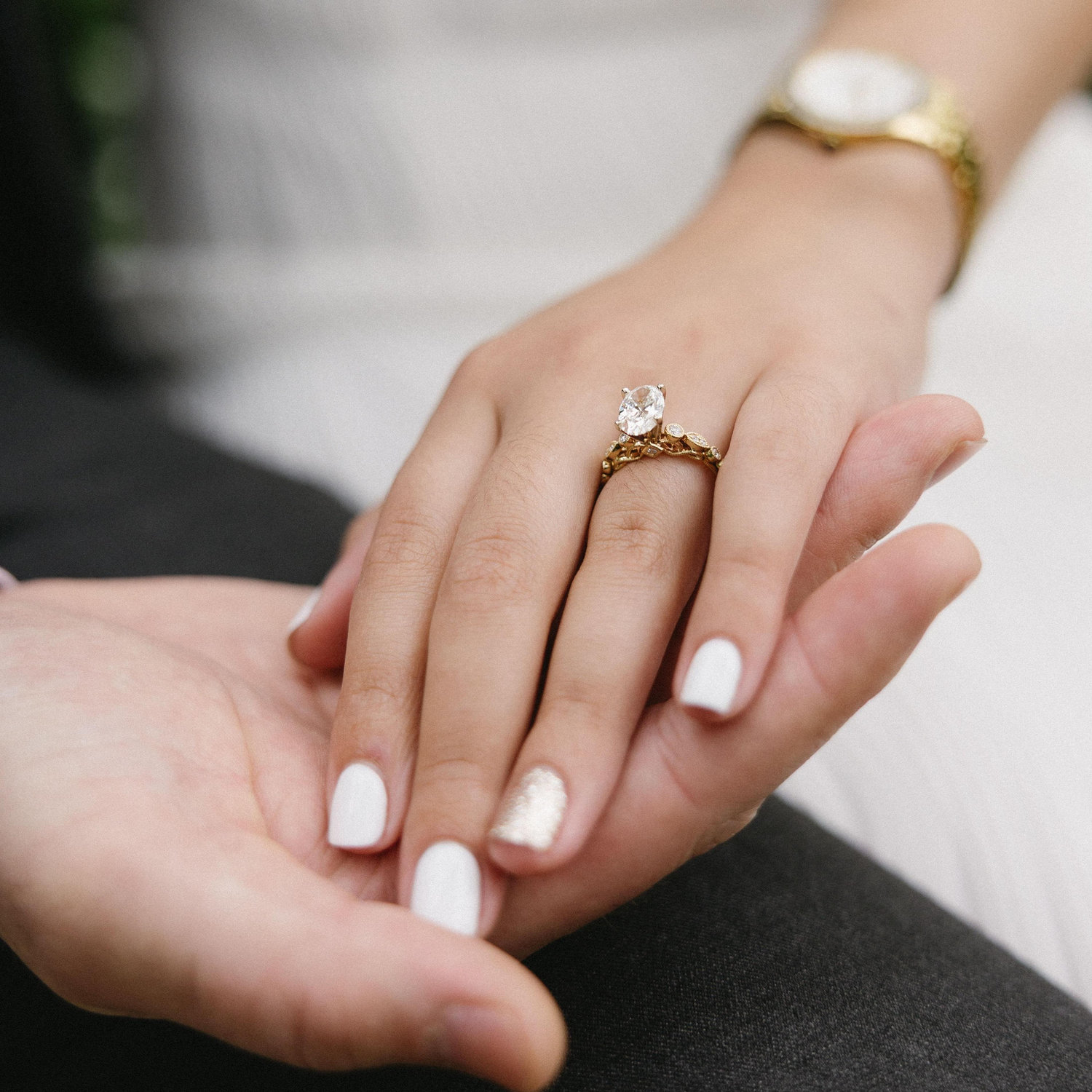 Conor and Ale's engagement shoot photos: Rawlings Conservatory in Baltimore.