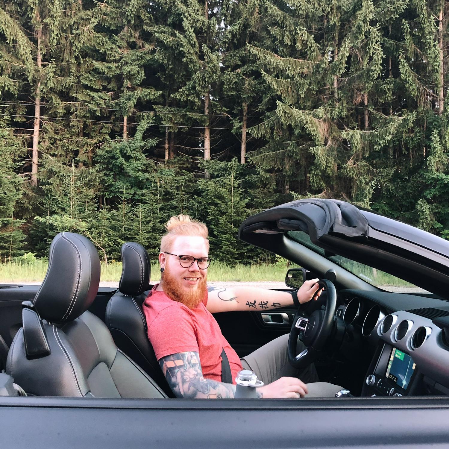 Our first trip together, a road trip to Northern Michigan, July 2020