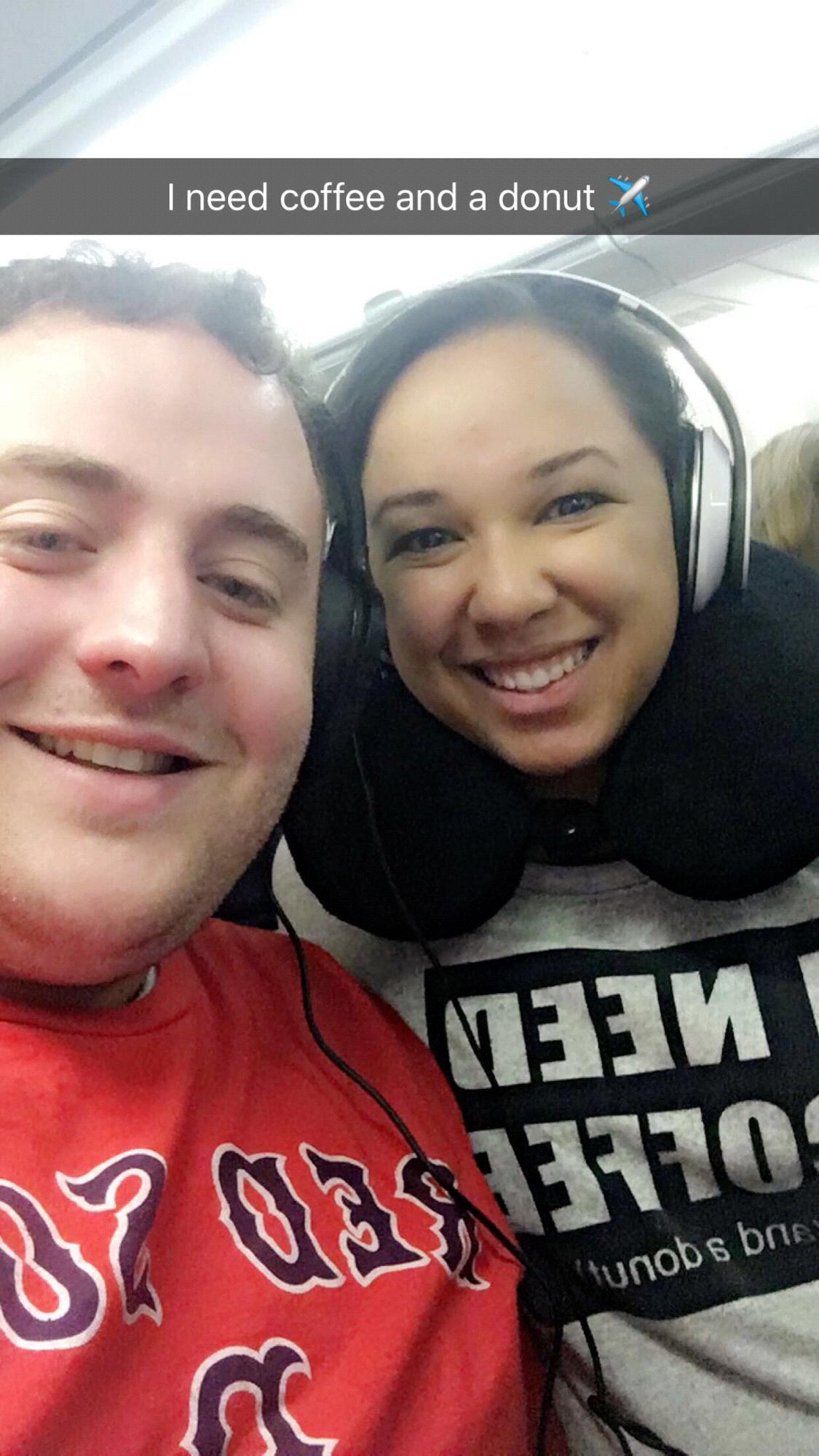 Our first airplane flight together!