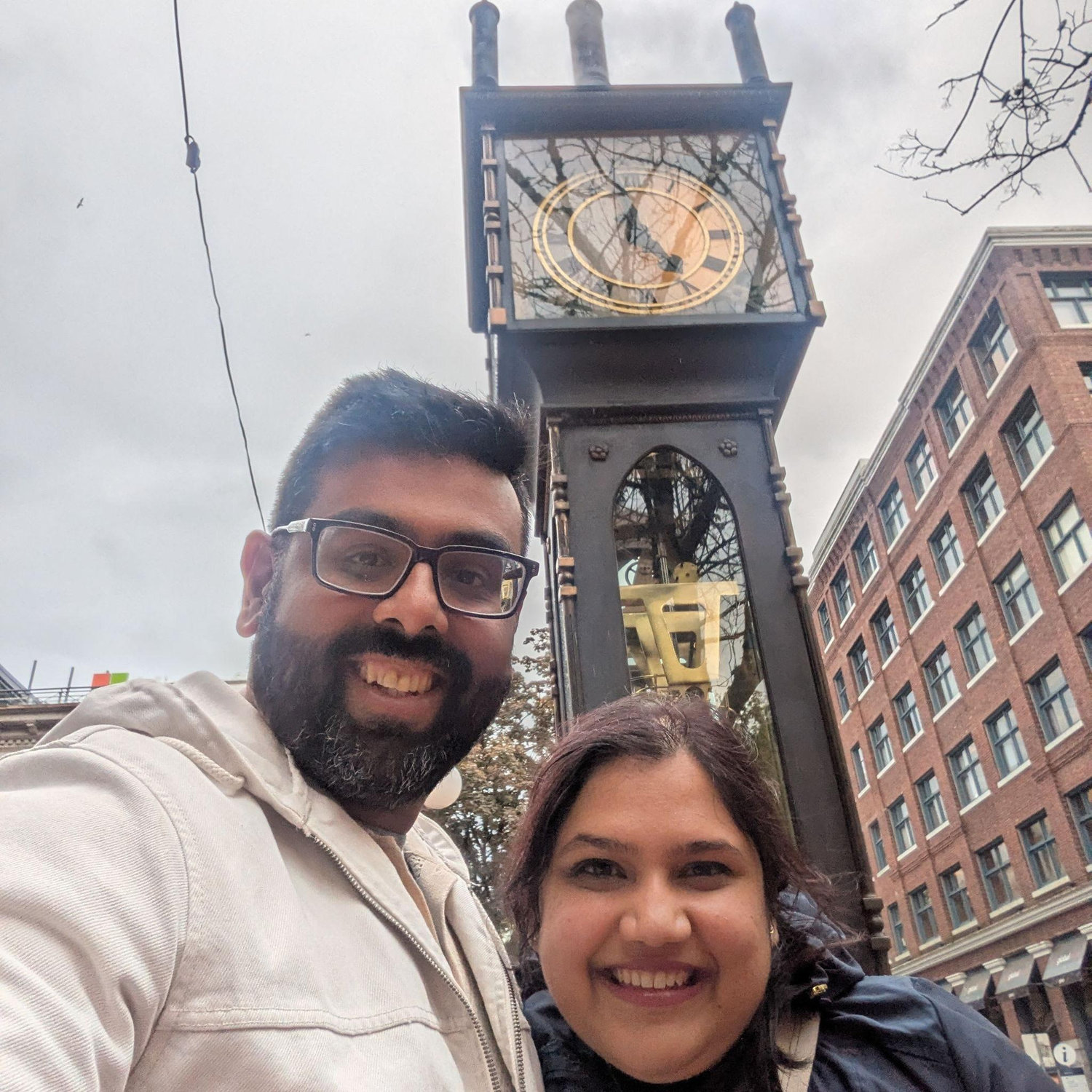 Ankita's first time in the Gastown district in Vancouver!