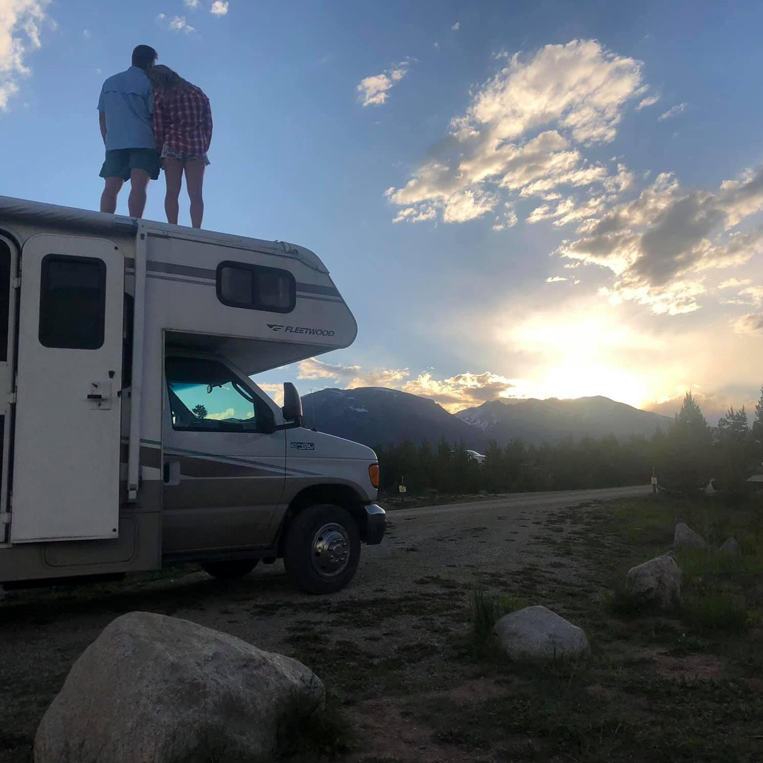 Camping at Dillon Reservoir-- the last stop on our summer RV adventure.