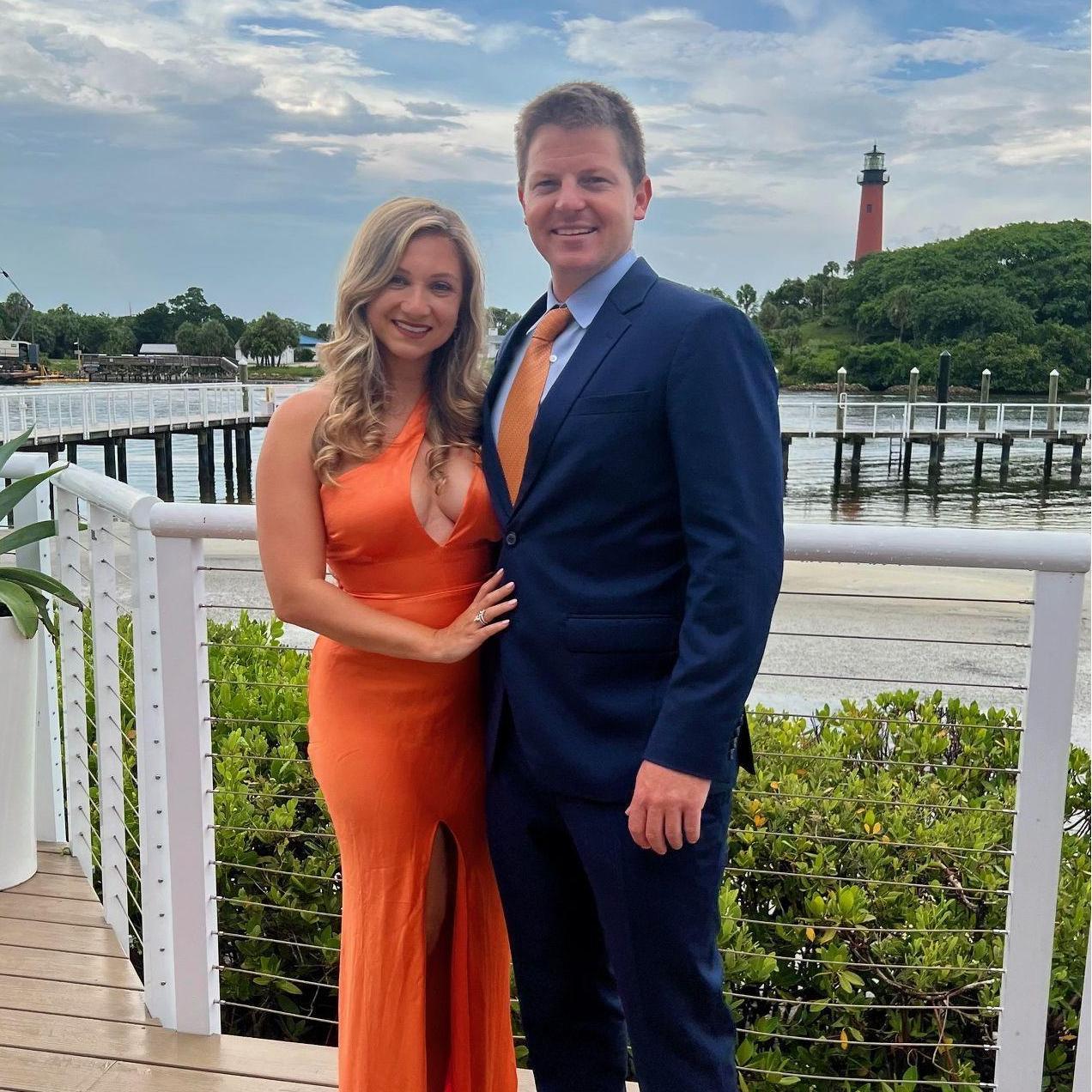 Attending friends' wedding in Jupiter, Florida