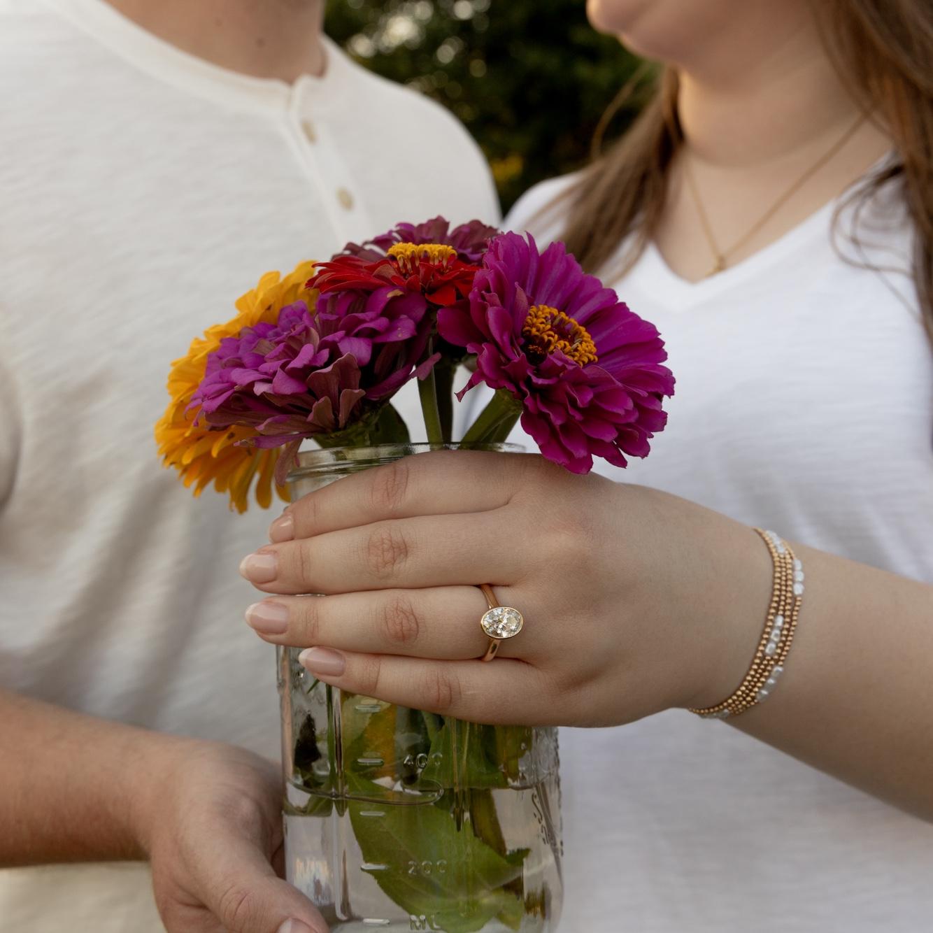Favorite boy, favorite plants, new favorite piece of jewelry!!