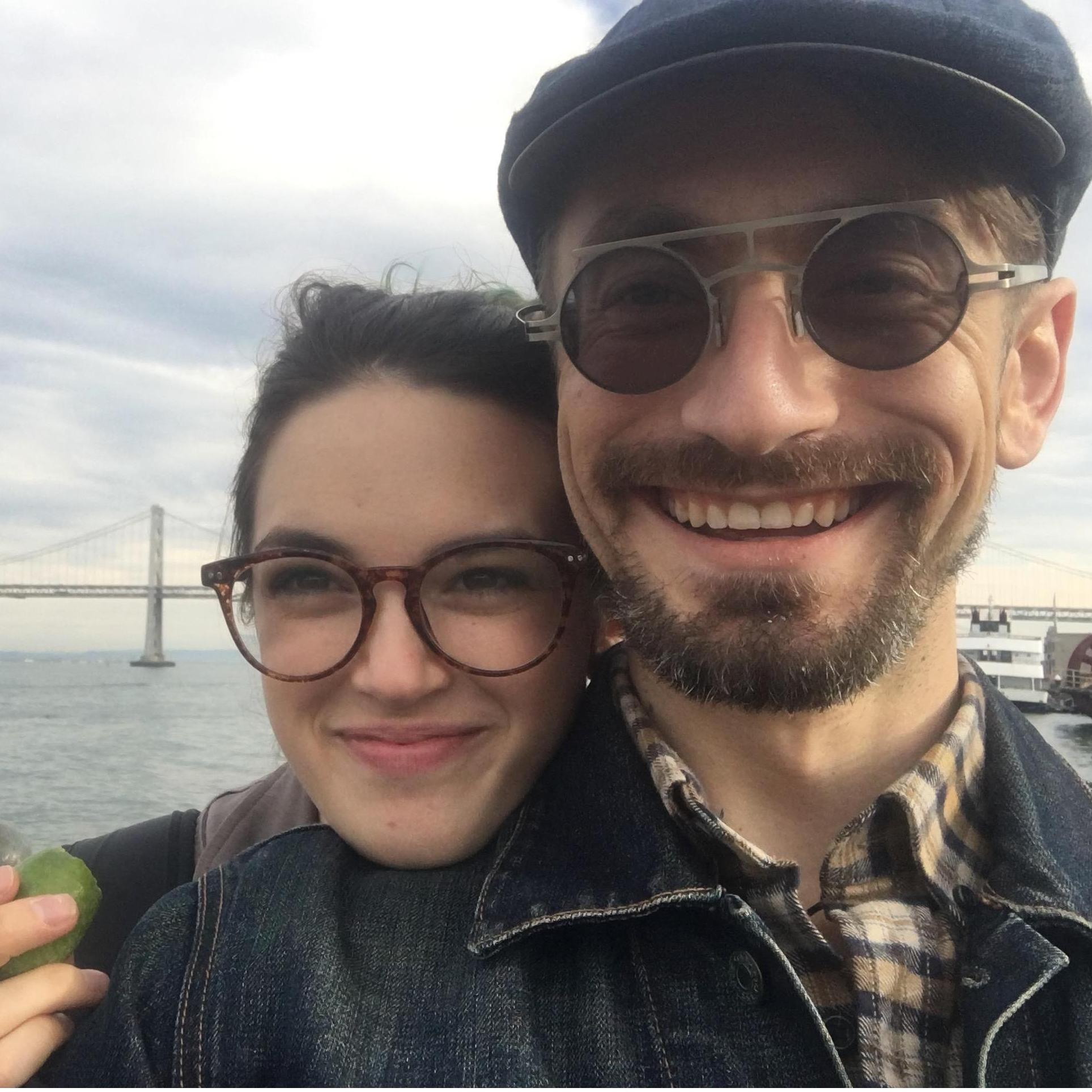 On a date to the Embarcadero in San Francisco. That's a feijoa in Ty's hand - it tastes like Juicy Fruit gum and is highly recommended.