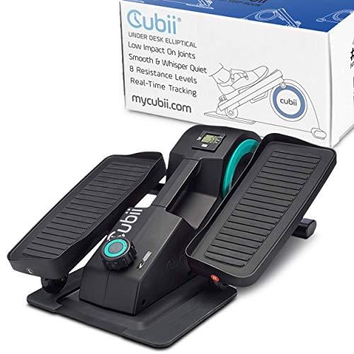 Cubii Jr. - Seated Under-Desk Elliptical - Get Fit While You Sit - Built-in Display Monitor - Whisper-Quiet - Adjustable Resistance - Easy to Assemble