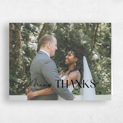 Black Wedding Thank You - Sidney Photo
