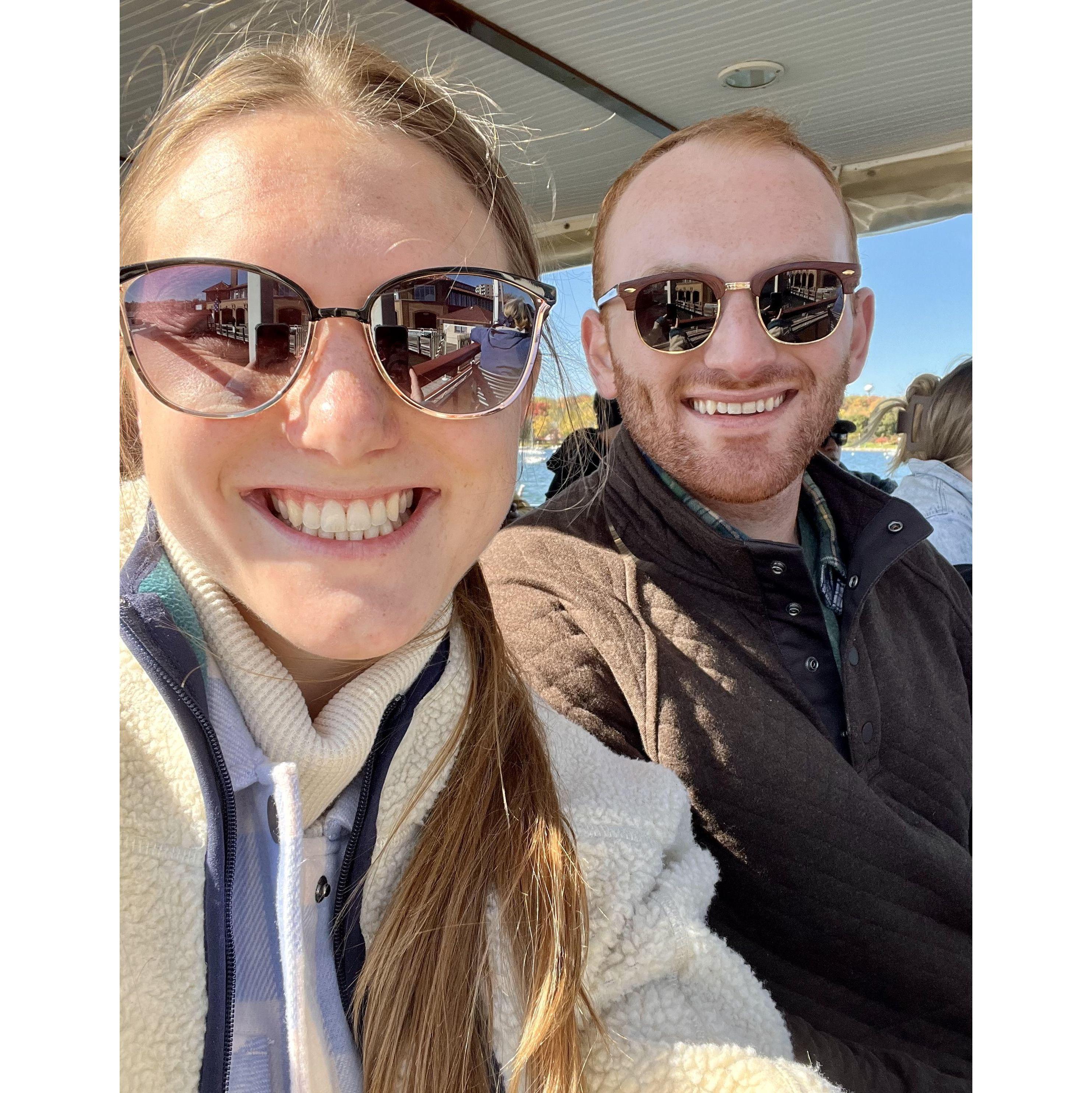 October 15th, 2022 - Spent the day in Lake Geneva, WI and took a very chilly but awesome boat tour and got to see beautiful houses and colorful fall leaves!