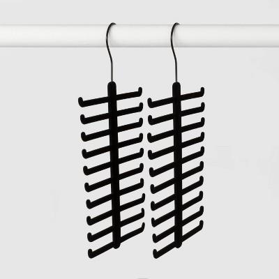 2pk Tie & Belt Hanger Black - Made By Design™