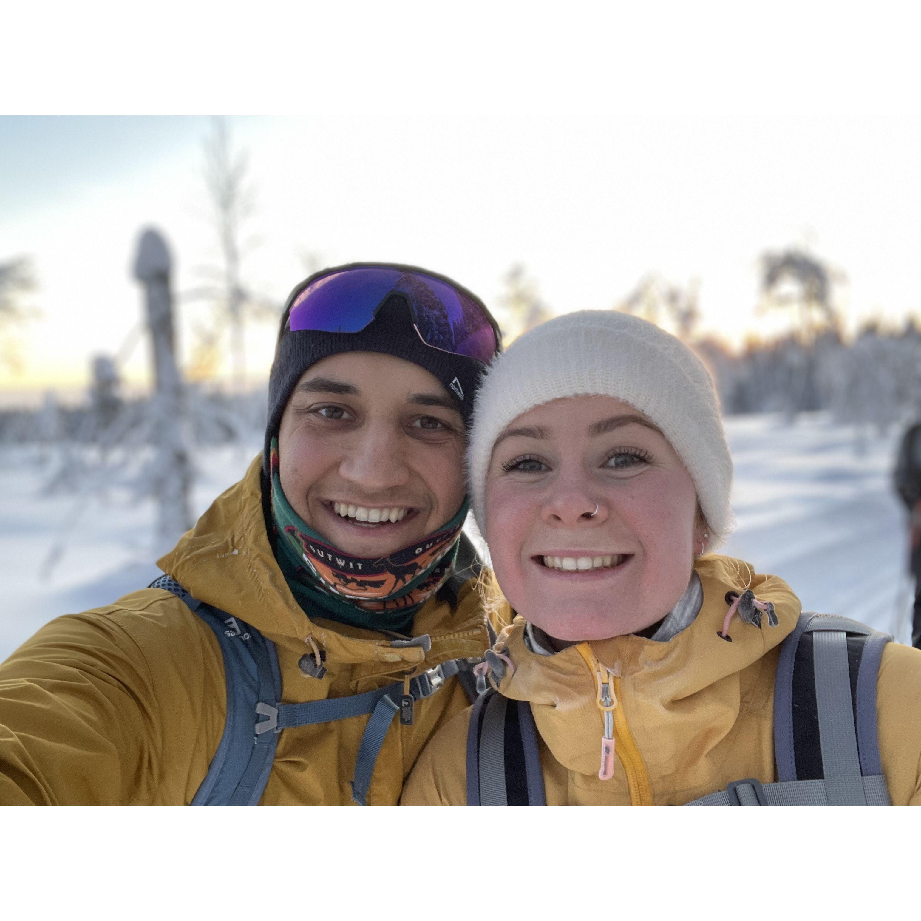 Cross-country skiing in Norway - one of our favorite activities!