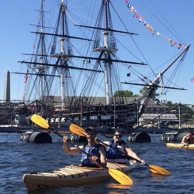 Kayaking in Boston.