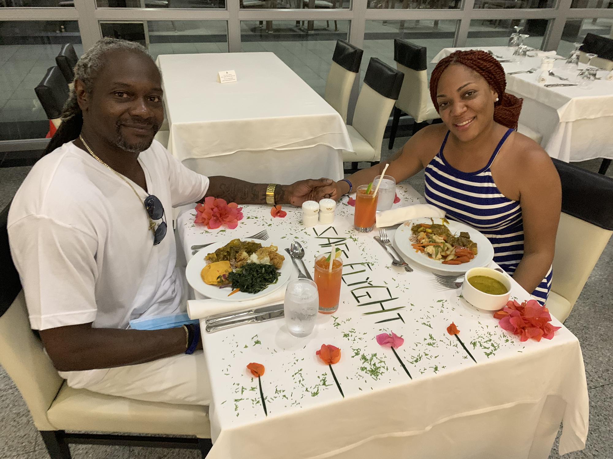 Night before leaving Jamaica