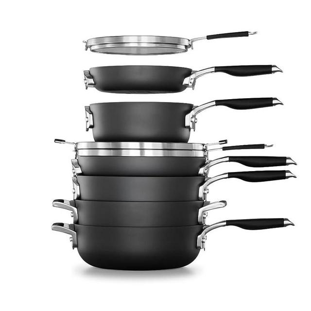 Calphalon Select Space-Saving Hard-Anodized Nonstick 9-Piece Cookware Set