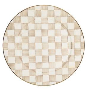 Mocha Check Serving Platter