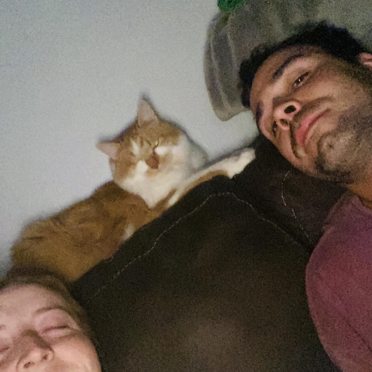 Our first night in the new house together. Uno decided that day that he did, indeed, love Dan too. 2022