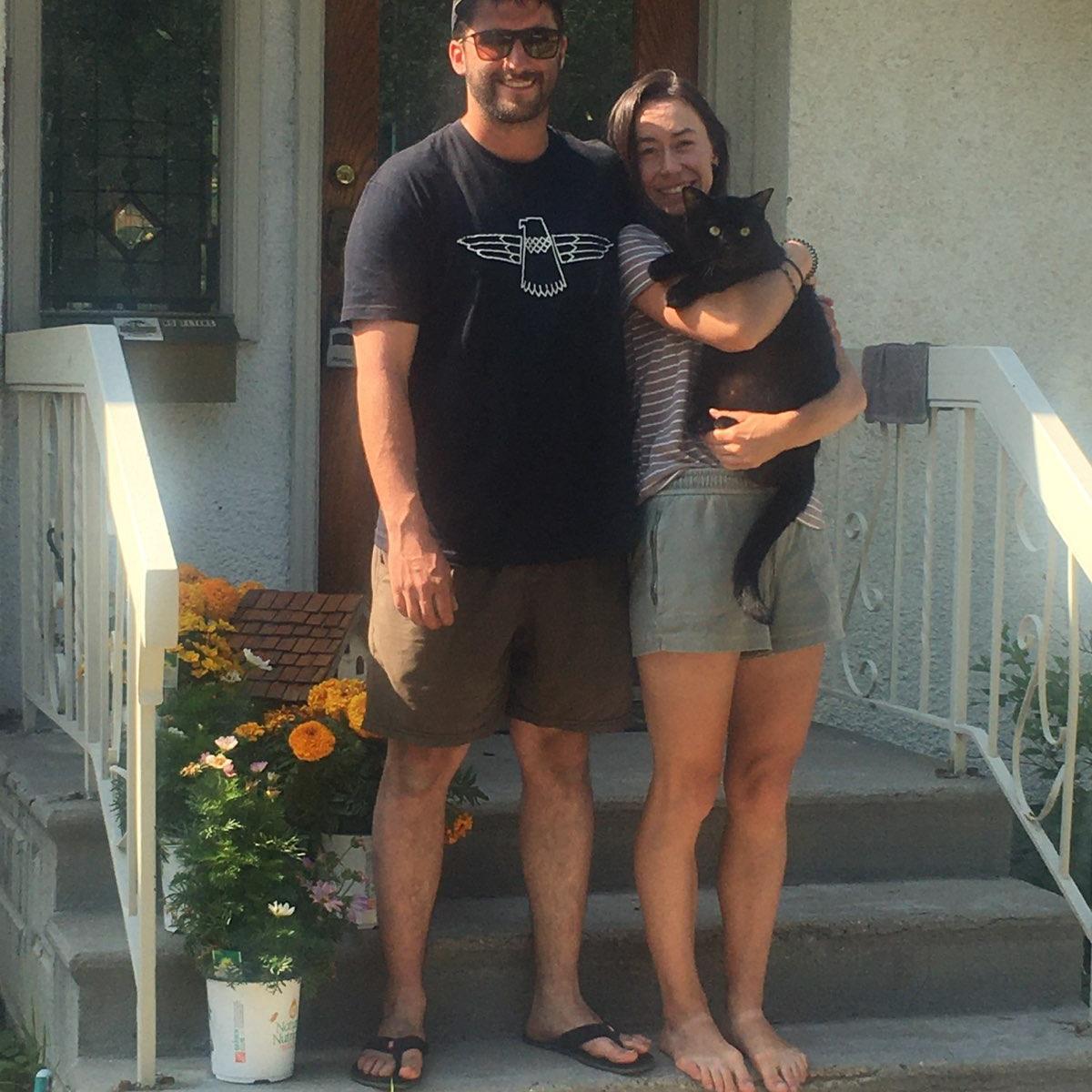 Our house in Calgary, the site of the infamous deck fire