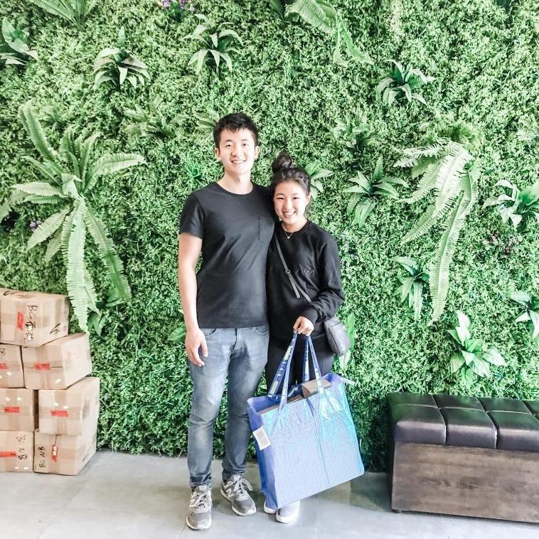 One of Eunice's favorite things to do - purchasing ceramic pieces for our home.