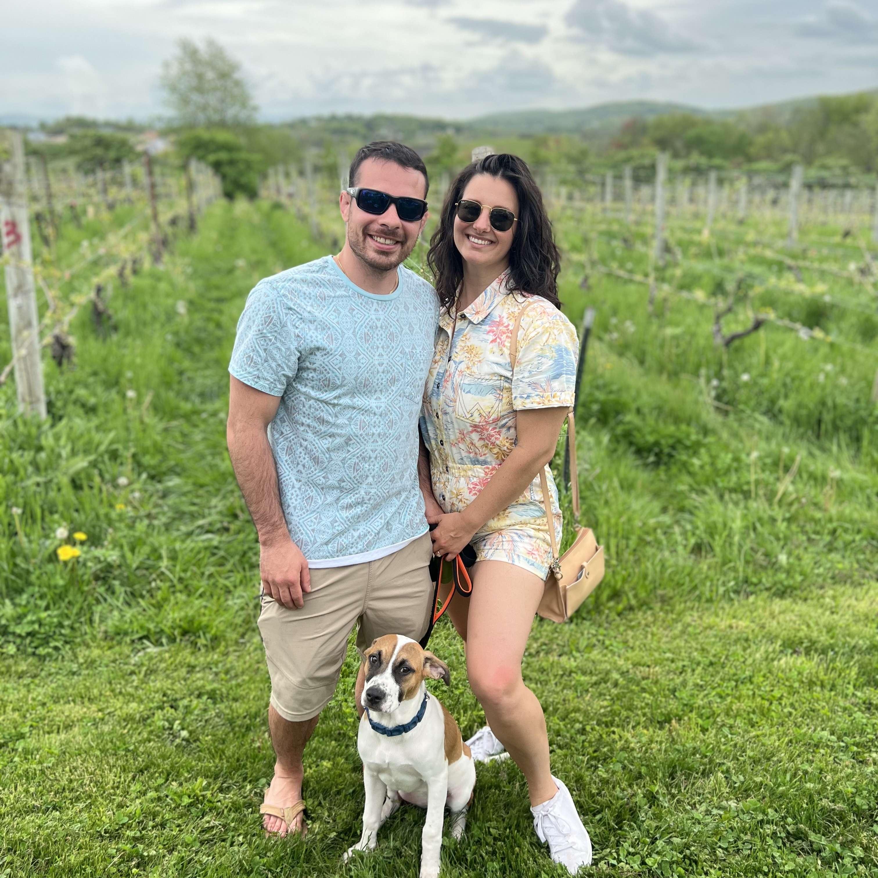 Meadow Soprano Colletti-DeAngelo is the perfect pup and they love their little family!