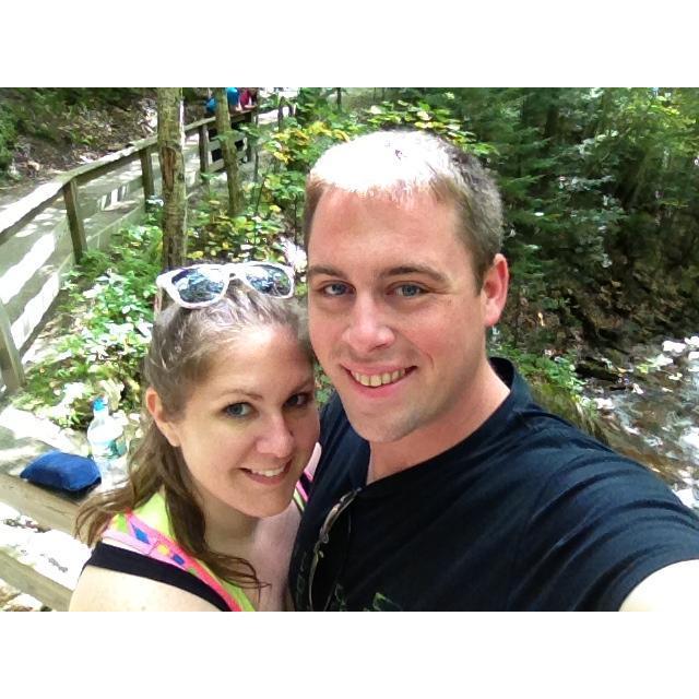 Hike on our first getaway together in Lincoln!
