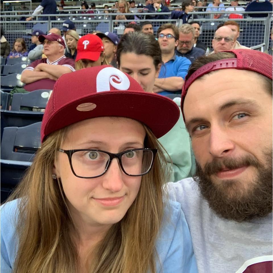 First baseball game together, go PHILLY!!!