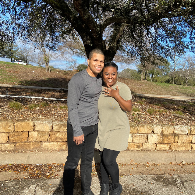 I said yes ! On January 1, 2021 Terry surprised me with the best question ever: "Will you marry me?"
