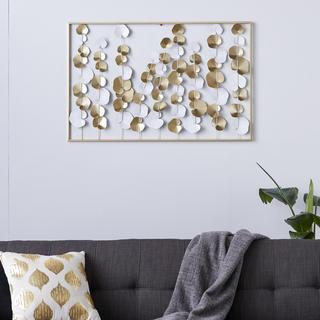 Golden Leaves Modern Wall Decor