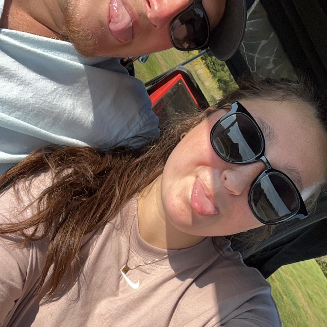 Our first time golfing together!
