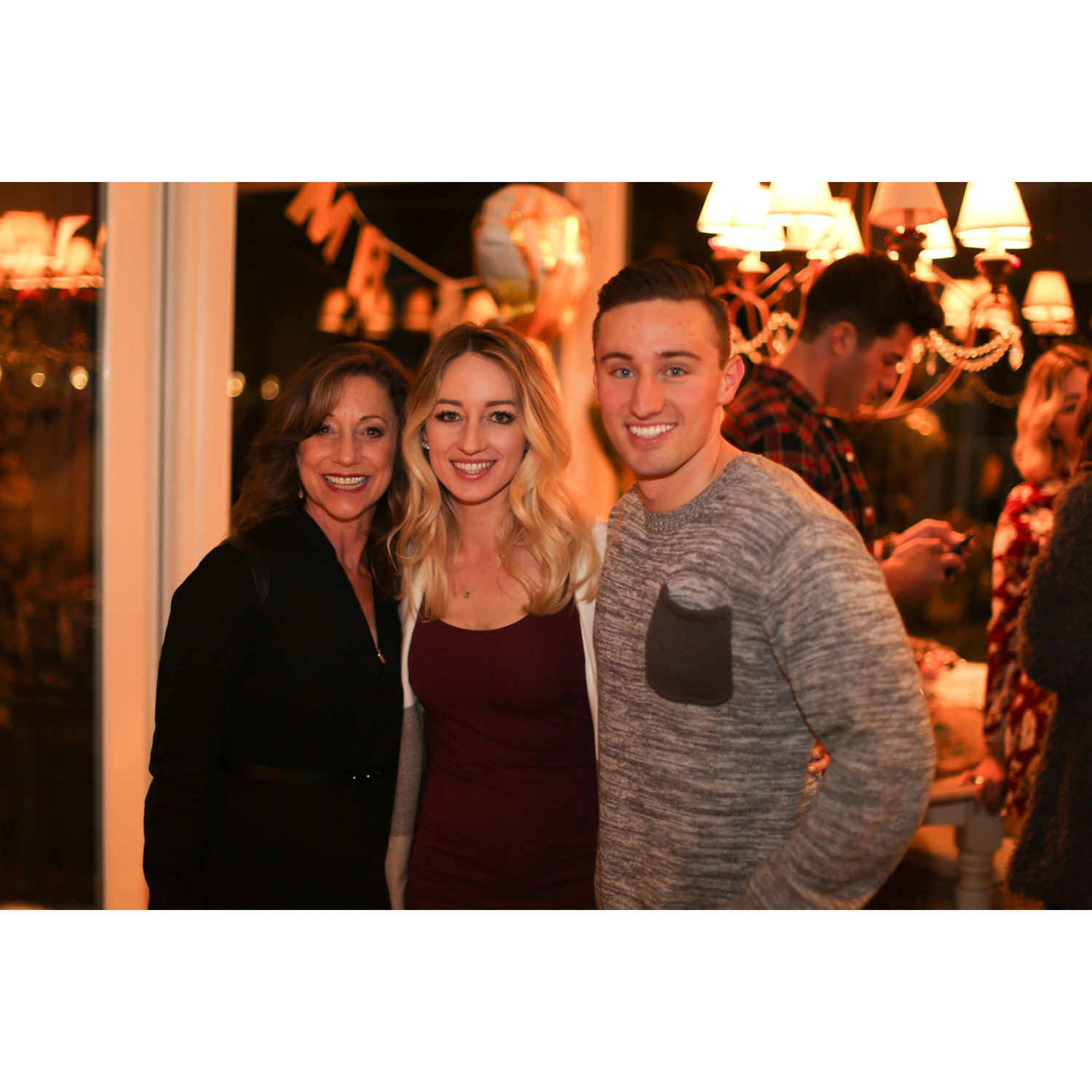 mom and brother