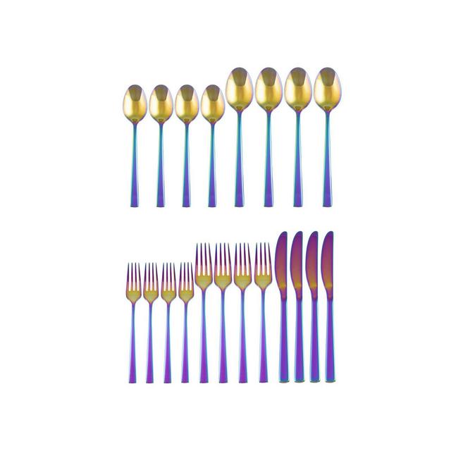 Spark Rainbow Mirror 20-Piece Flatware Set, Service for 4