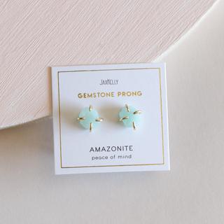 Gemstone Prong Earrings