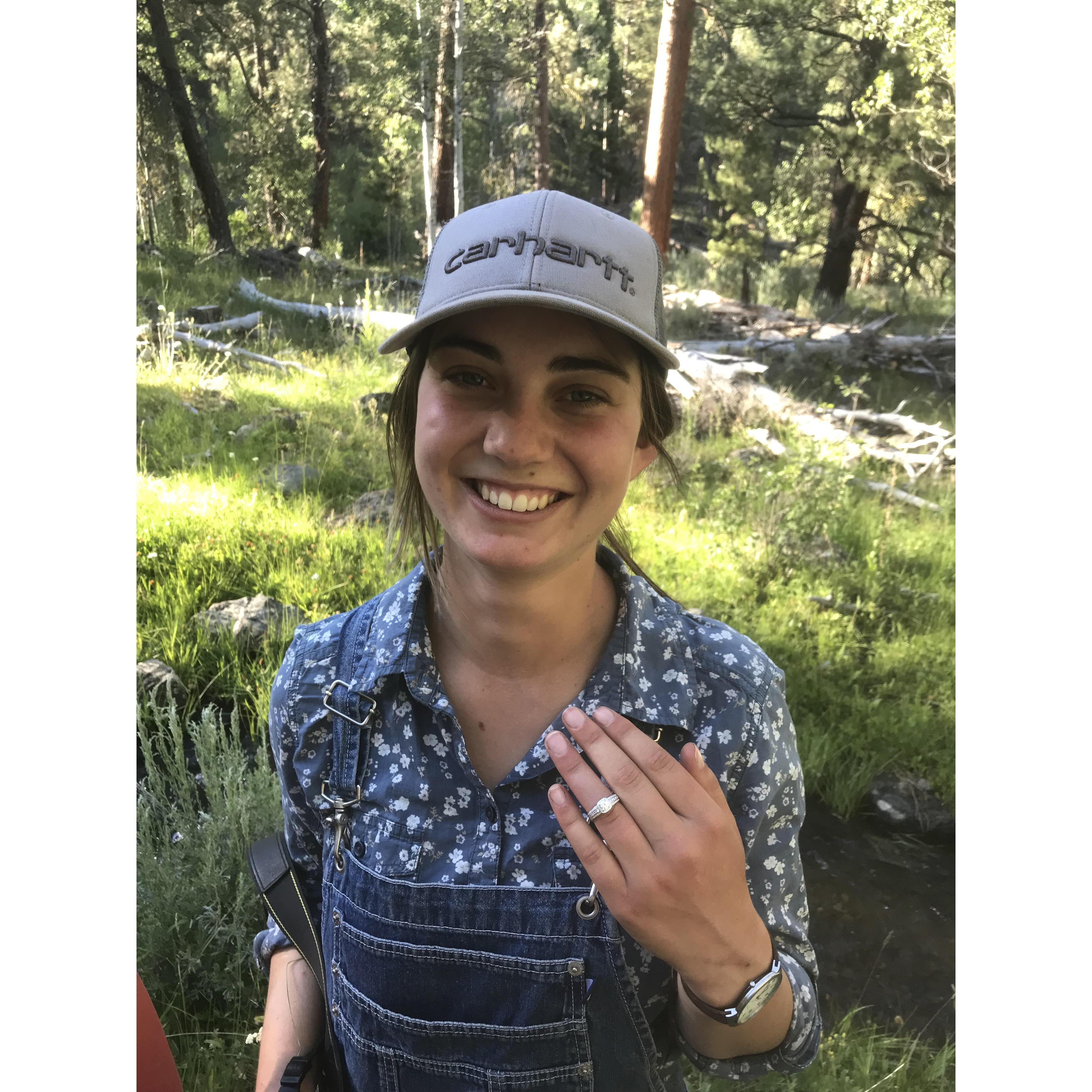 Right after Lane proposed to Carysa.  Yes, the ring fits way better now!