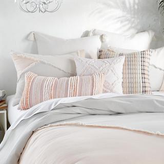 Colorblock Fringe 3-Piece Comforter Set