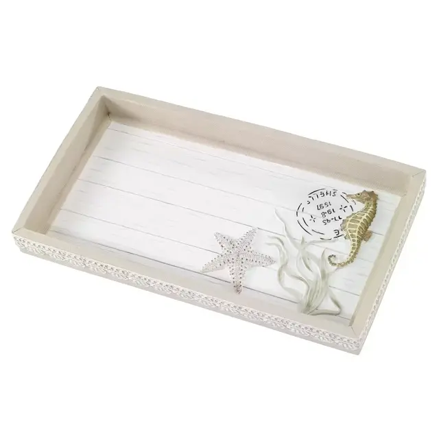 Avanti Hyannis Vanity Tray in Beige/White