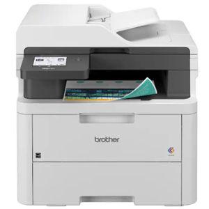 Brother - MFC-L3720CDW Wireless Digital Color All-in-One Printer with Laser Quality Output, Great for Small Offices - White