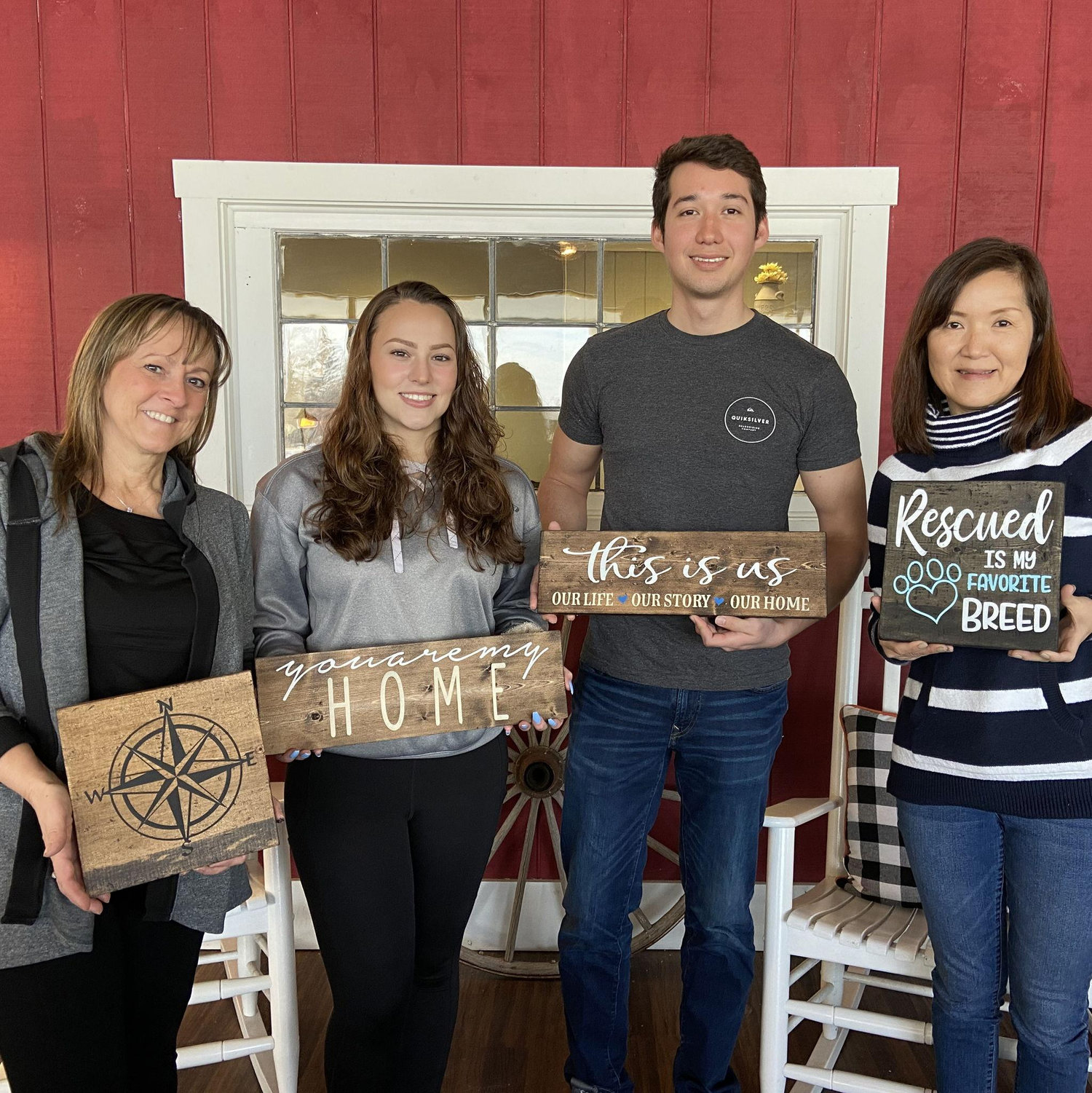 Board painting with our moms