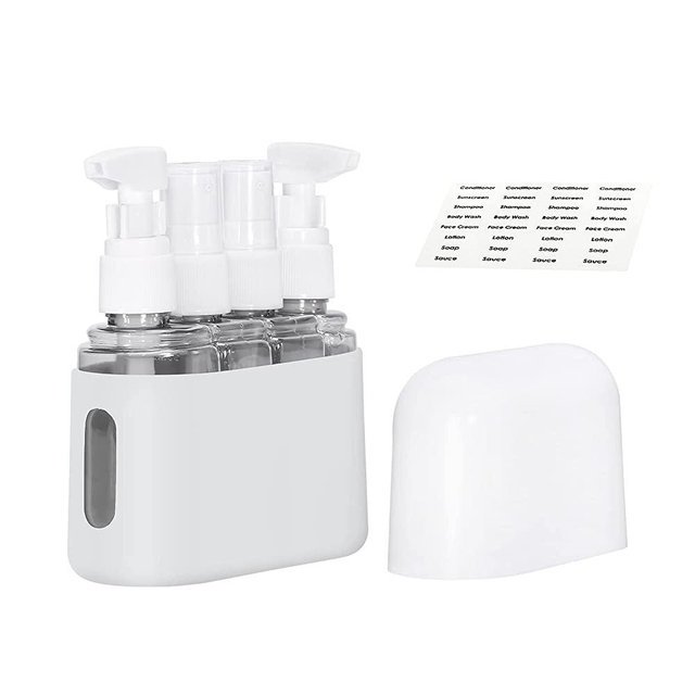 Travel Bottles, Leak Proof Containers For Toiletries TSA Approved Airplane Accessories Kits For Liquid With Labels
