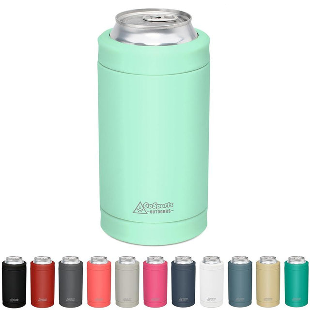 DUALIE 3 in 1 Insulated Can Cooler - Universal Size for 12 oz Cans, Slim Cans, and Bottles - 10+ Colors Available