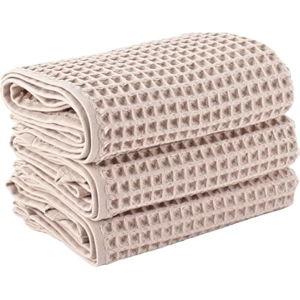 ONSEN Supima Waffle Hand Towel 2 Pack - Oatmeal