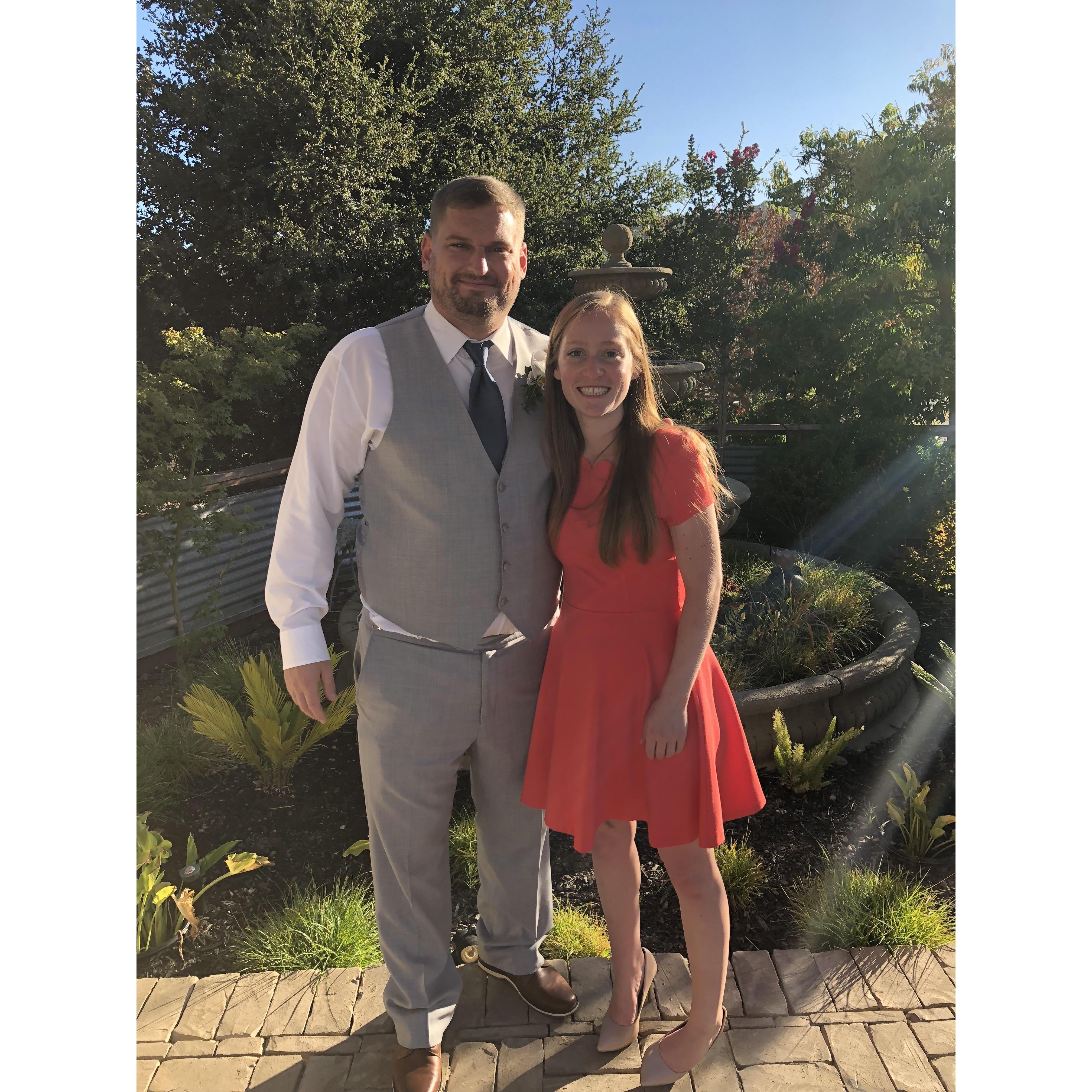 Celebrating Pat and Nina's wedding together