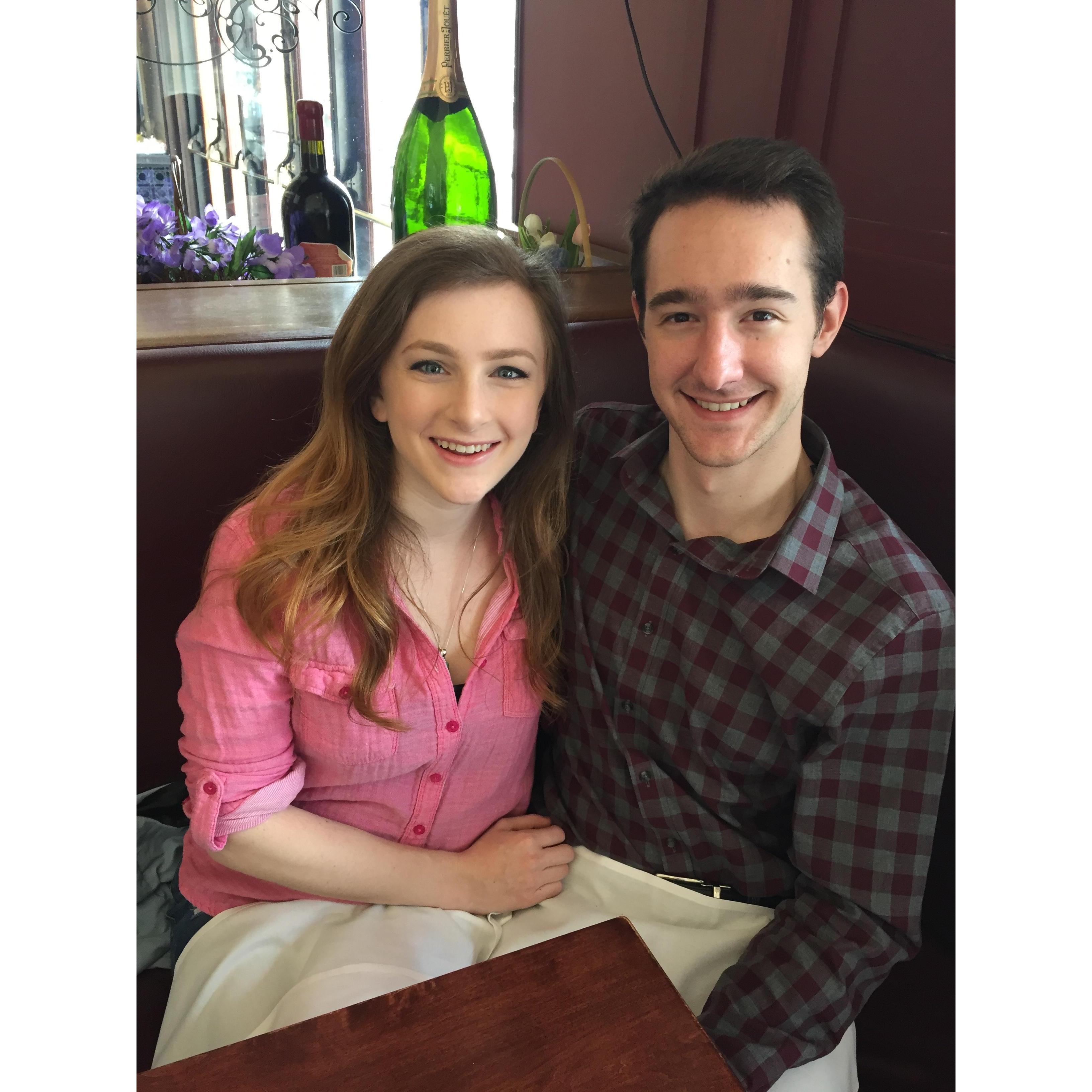 Kyle and me at her birthday brunch, 2017