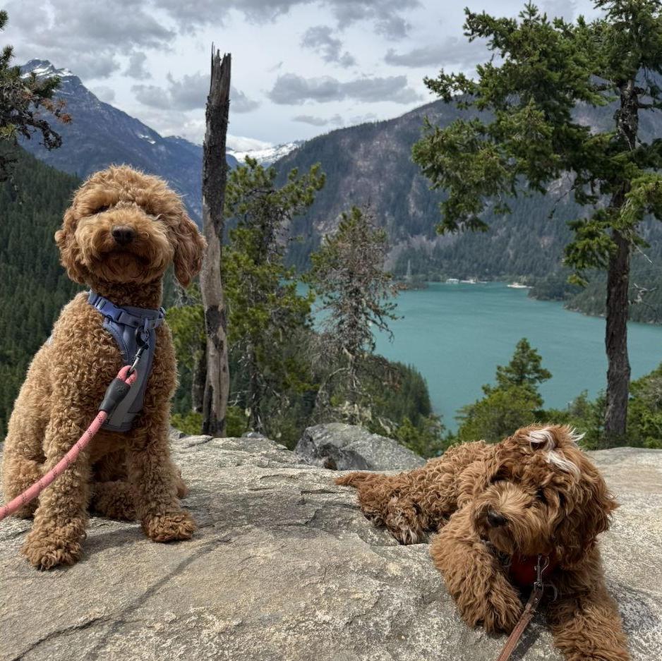 Tally and George at Lake Diablo in Washington