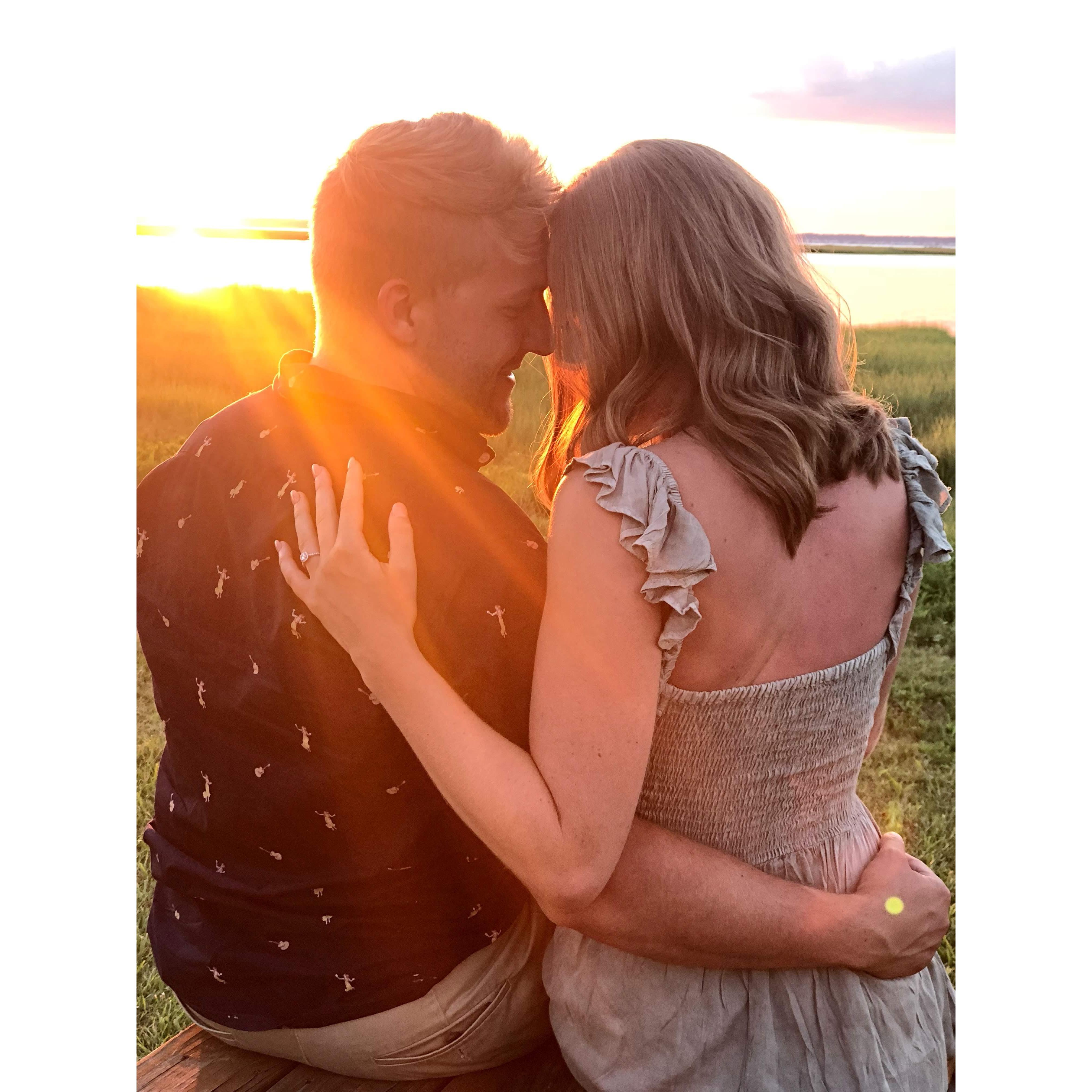 Engagement shoot in Chincoteague, VA