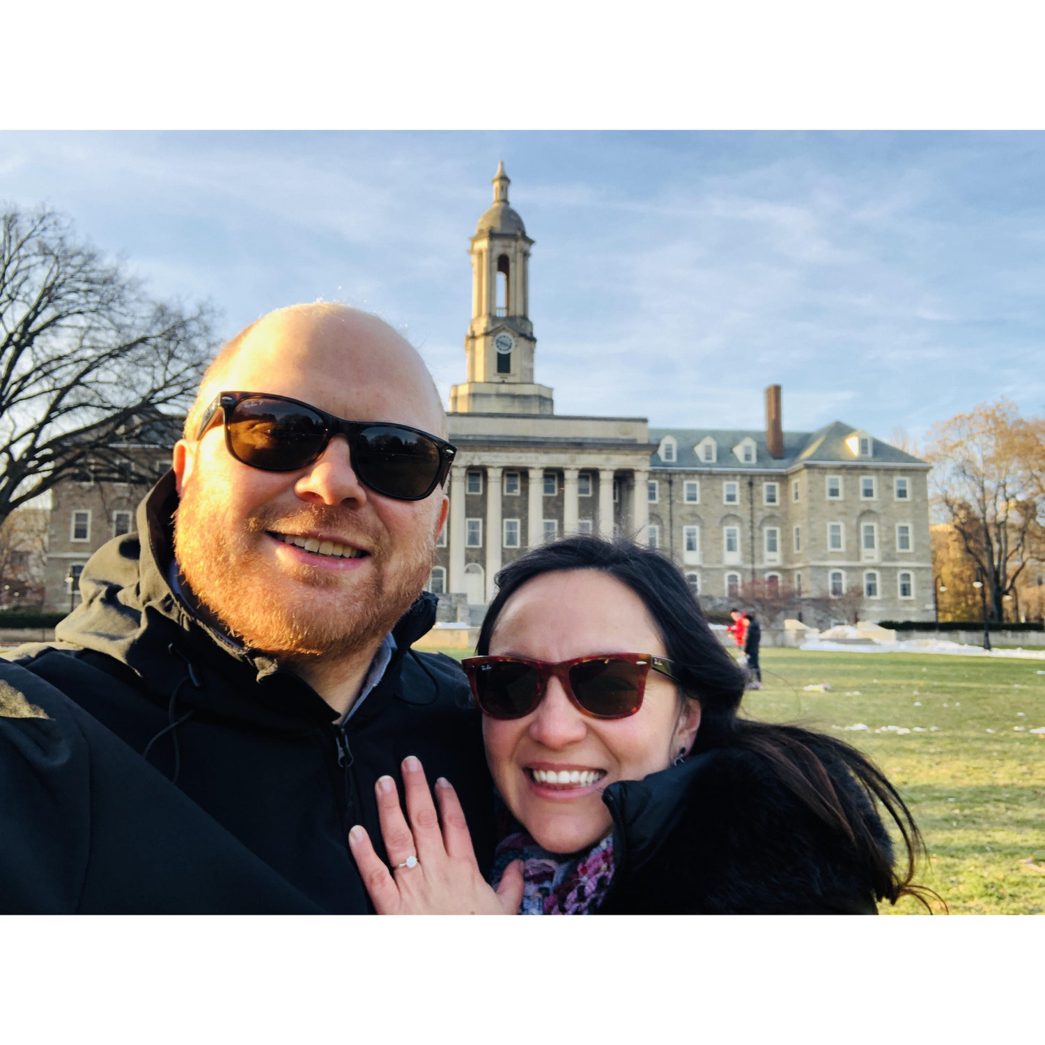 After our engagement at Penn State.