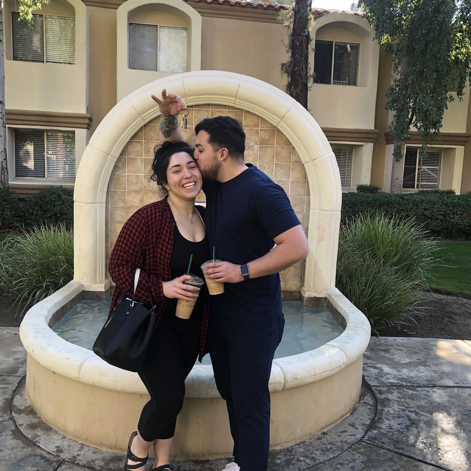 December 2021: Officially moved in together into our first (tiny) apartment in Palm Desert!! A huge step as DJ came to the desert from Banning and Lily moved 2 streets away from her parents 😂
