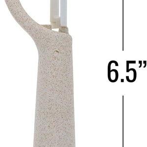 Beille Ceramic Blade Wheat Straw Vegetable Peeler Kitchen Gadgets, 6.5 Inch (Classic Peeler, Cream)