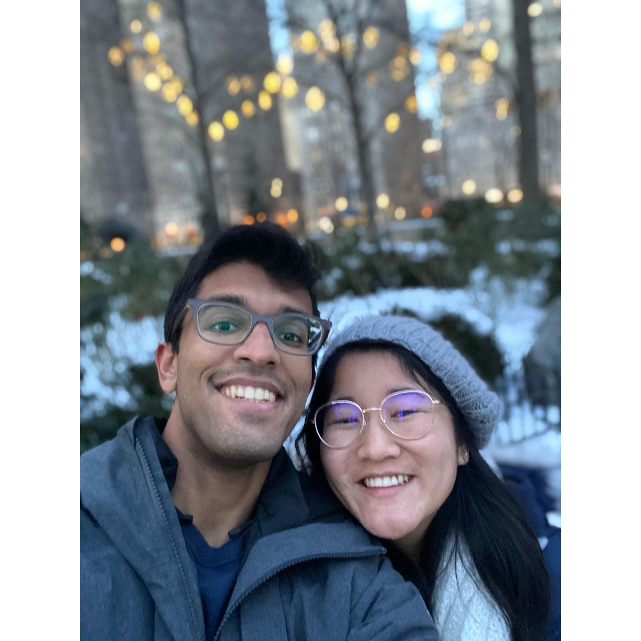 Naomi survived her first East Coast winter -- and look she is smiling!!